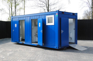 CONTENITORE SANITARIO DA 20 FT SU CULLA NUOVO (CTX)