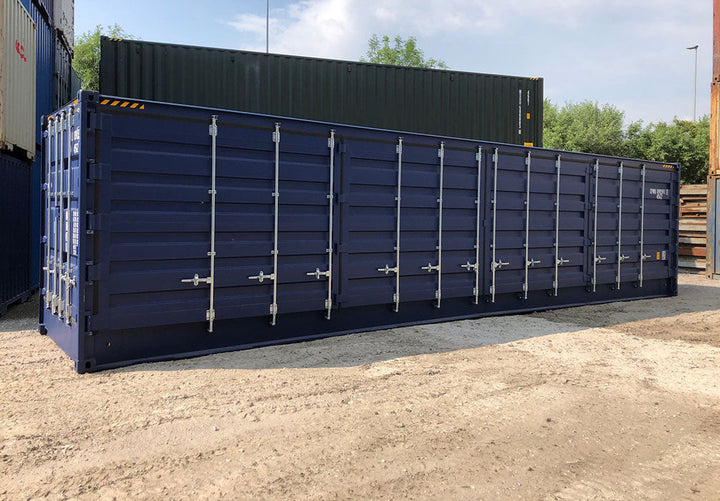 Nuovo container di 40 piedi a cubatura alta con accesso laterale completo