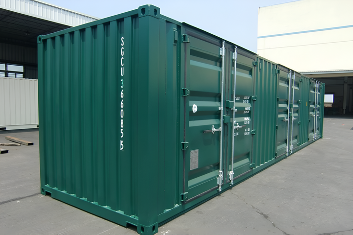 container da 40 piedi 6 porte di stoccaggio